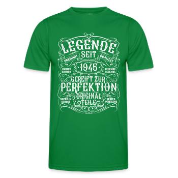 Legende 1945 Geburtstag legendär seit 1945 - Männer Funktions-T-Shirt - Kelly Green - Vorne - AI Model Male 178 dark (178cm)