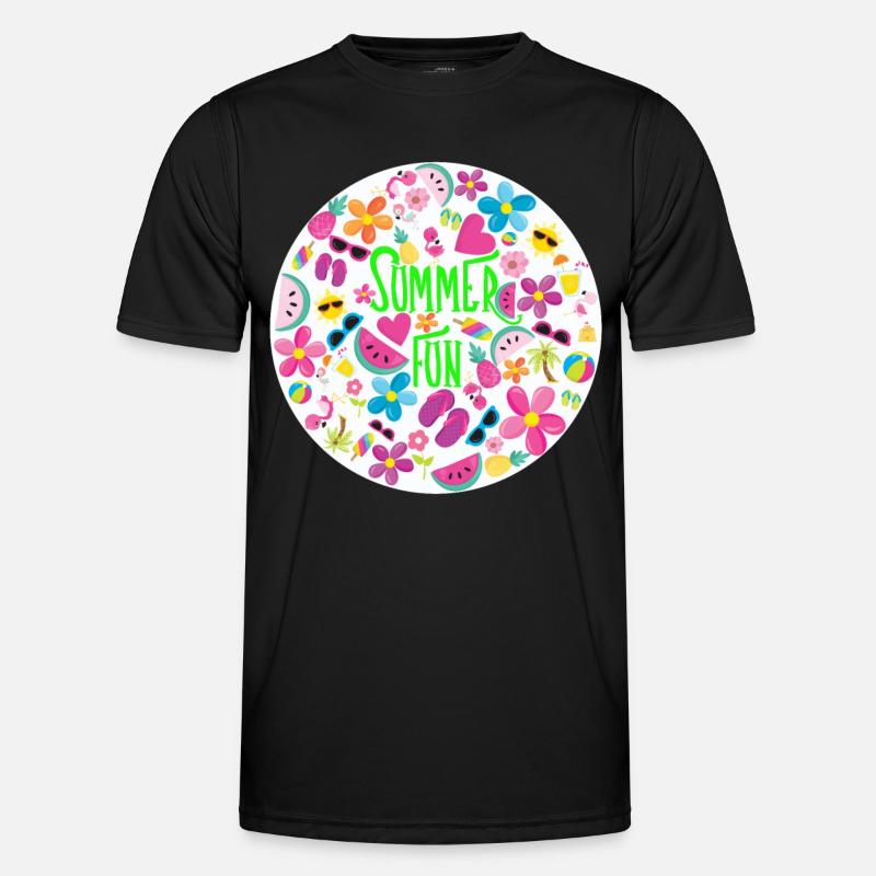 Summer Fun - Men's Functional T-Shirt - black