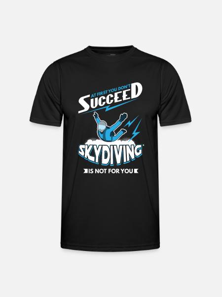 Skydiving skydiving - Men's Functional T-Shirt - black
