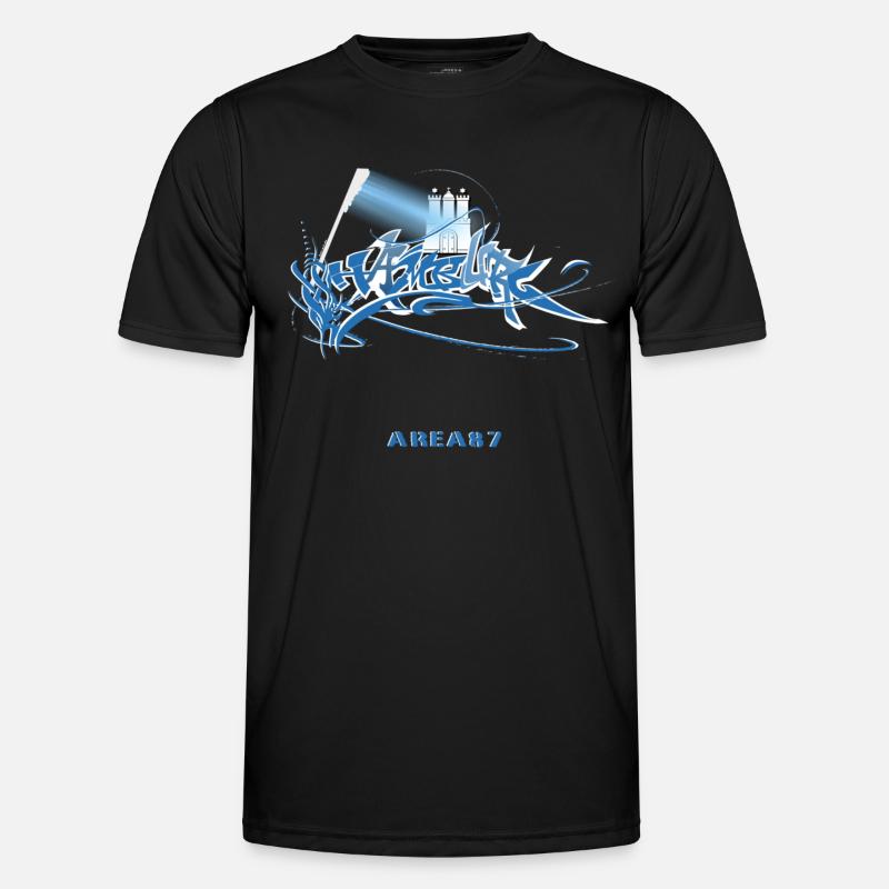 Hamburg floodlight - Men's Functional T-Shirt - black