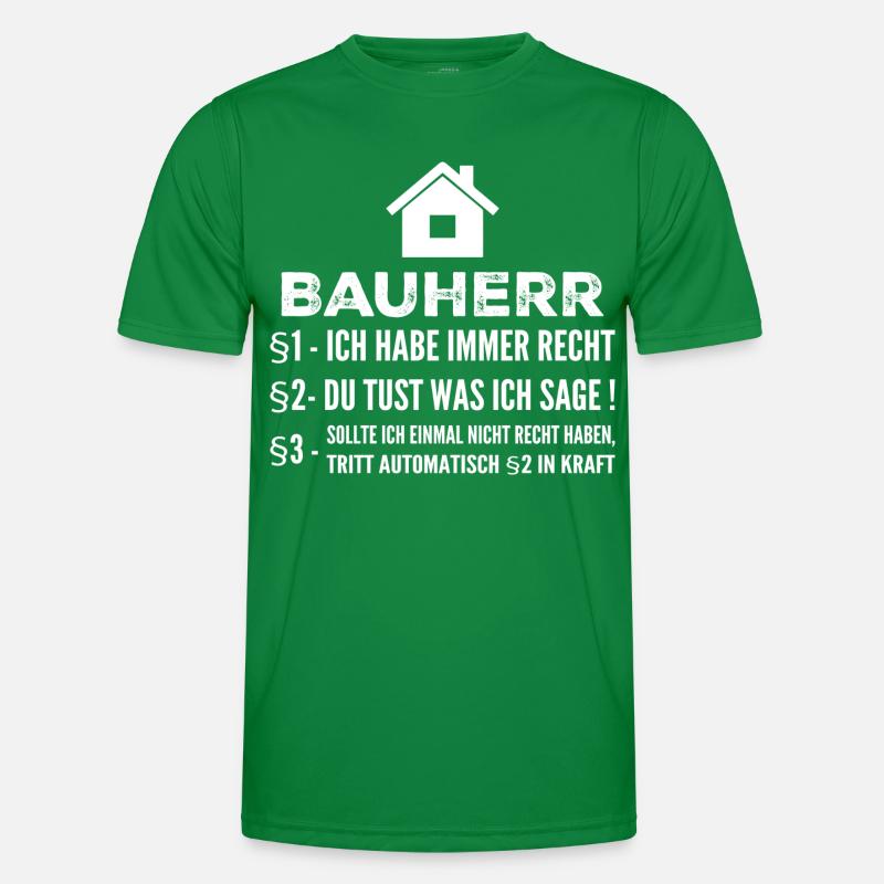 Chantier de construction de maison de constructeur cadeau amusant T-shirt sport Homme