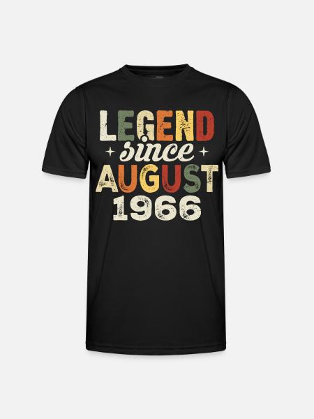 August 1966 Jahrestag August 1966 - August 1966 - Funktionsshirt til herrer - sort