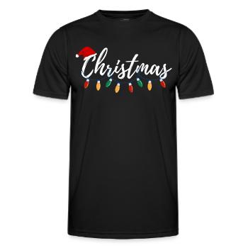 Weihnachtsgeschenk - Männer Funktions-T-Shirt - Schwarz - Vorne - AI Model Male 178 dark (178cm)