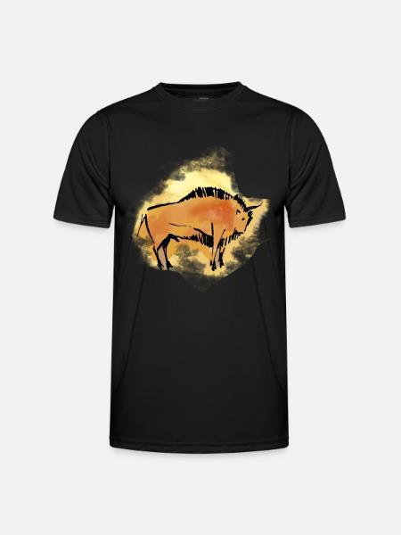 Bison - Men's Functional T-Shirt - black