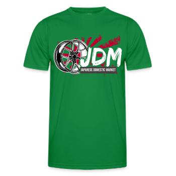 If one day the speed kills me.. / Paul Walker JDM - T-shirt sport Homme - vert - Devant - AI Model Male 178 dark (178cm)