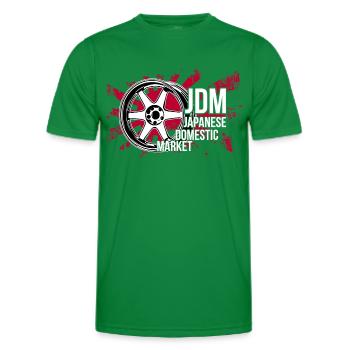 If one day the speed kills me.. / Paul Walker JDM - T-shirt sport Homme - vert - Devant - AI Model Male 178 dark (178cm)