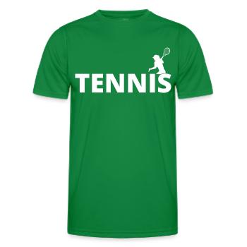 tennis / Tennis / Tennis spieler / Tennis Spielen - Männer Funktions-T-Shirt - Kelly Green - Vorne - AI Model Male 178 dark (178cm)