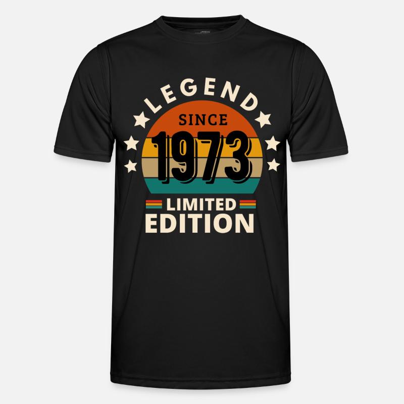 LEGEND 1973, VINTAGE 1973 - Men's Functional T-Shirt - black