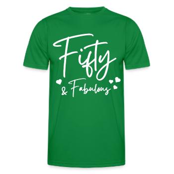 Cinquante fabuleux - T-shirt sport Homme - vert - Devant - AI Model Male 178 dark (178cm)