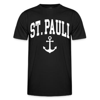 Saint-Pauli - T-shirt sport Homme - noir - Devant - AI Model Male 178 dark (178cm)