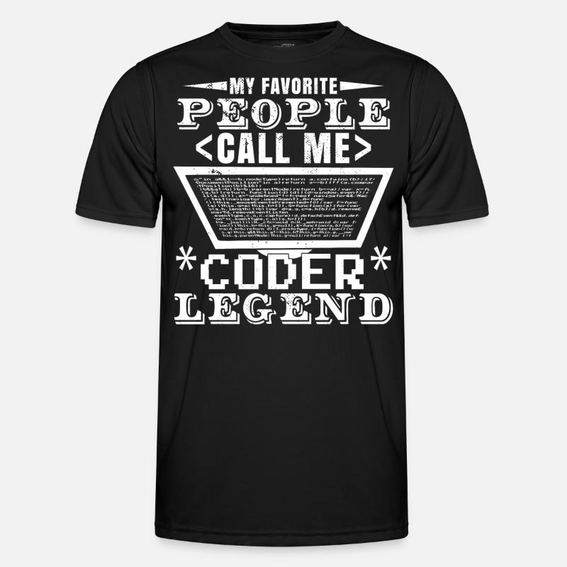 Coder Legend - Men's Functional T-Shirt - black