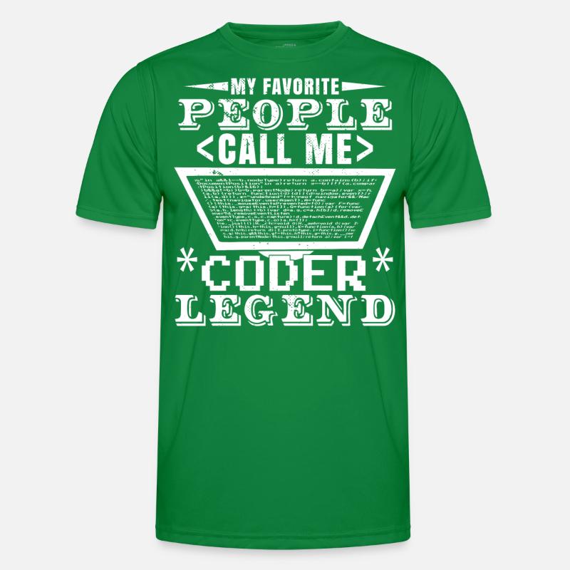 Légende du codeur T-shirt sport Homme