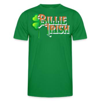 Billie Irish - St. Patricks Day - Paddy's Day - Männer Funktions-T-Shirt - Kelly Green - Vorne - AI Model Male 178 dark (178cm)