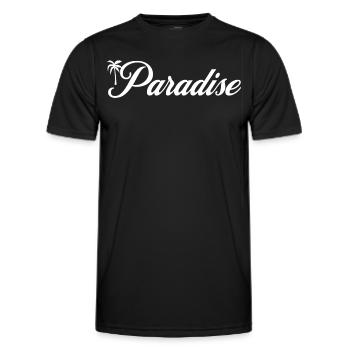 Paradise - Palmen, Meer und Urlaub - Männer Funktions-T-Shirt - Schwarz - Vorne - AI Model Male 178 dark (178cm)