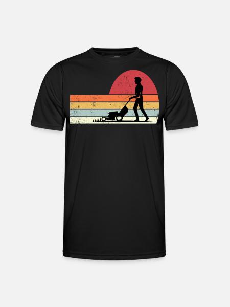 Lawn mower - Men's Functional T-Shirt - black