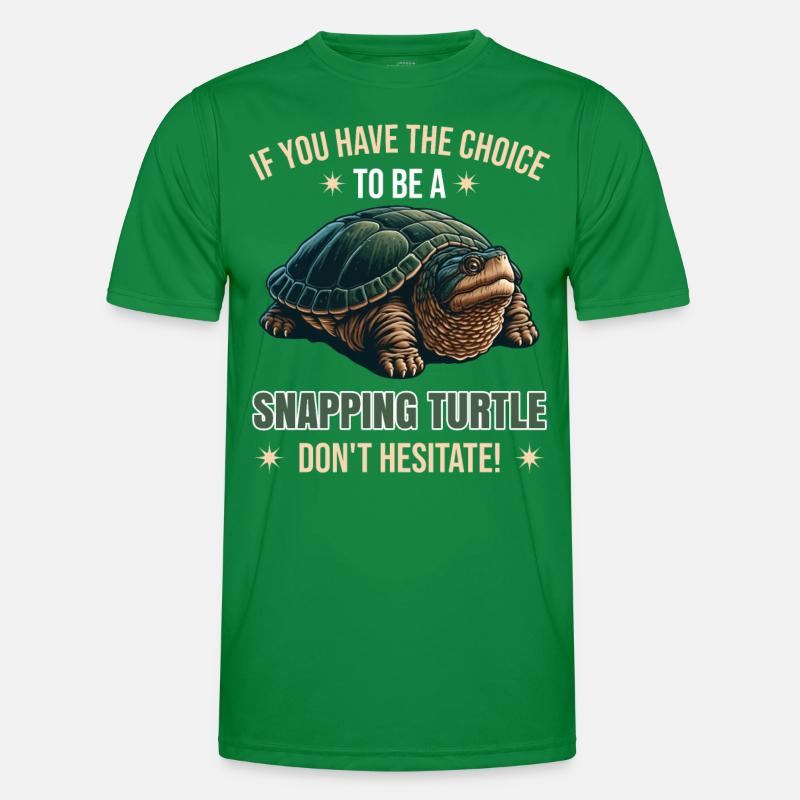 Alligator Snapping Turtle Saying | Funny Men's Functional T-Shirt