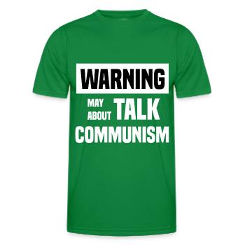 Ich rede über Kommunismus - Männer Funktions-T-Shirt - Kelly Green - Vorne - AI Model Male 178 dark (178cm)