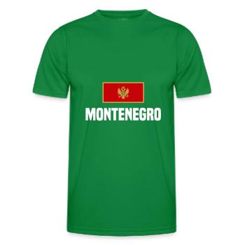 Montenegro! - Men's Functional T-Shirt - kelly green - Front - AI Model Male 178 dark (178cm)