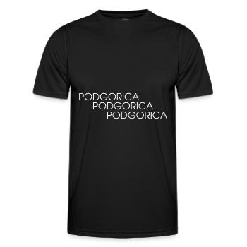 Montenegro! - Men's Functional T-Shirt - black - Front - AI Model Male 178 dark (178cm)