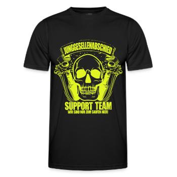Junggesellenabschied Party Crew Feiern Hochzeit - Männer Funktions-T-Shirt - Schwarz - Vorne - AI Model Male 178 dark (178cm)