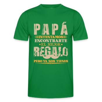 Dia Del Padre Hombre Papá Regalo Padre - T-shirt sport Homme - vert - Devant - AI Model Male 178 dark (178cm)