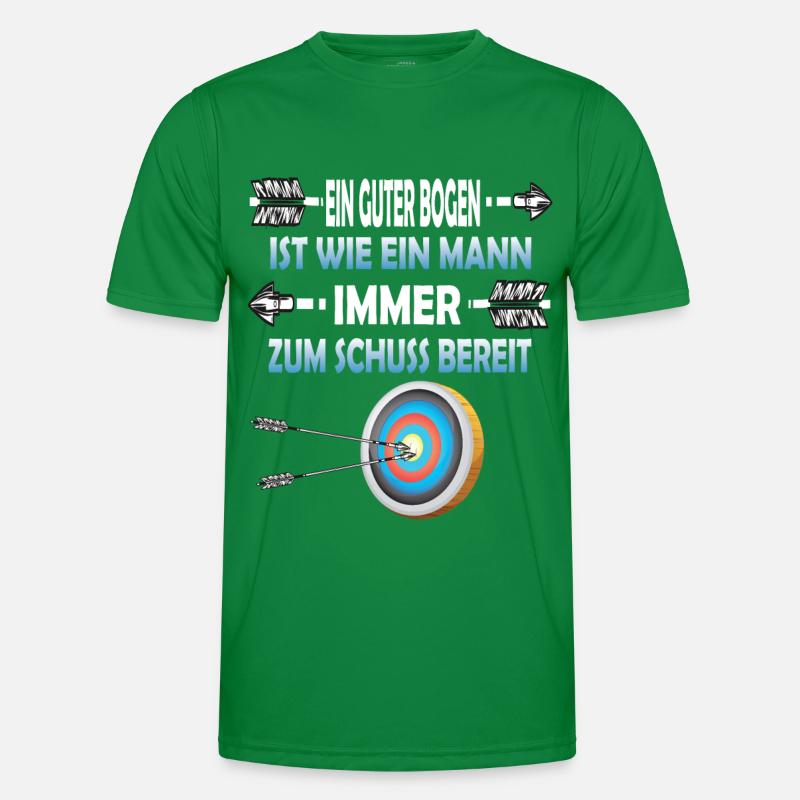 Bogenschießen Bogenschiessen Pfeil und Bogen Jäger Männer Funktions-T-Shirt