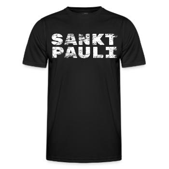 conception de st paulians st pauli - T-shirt sport Homme - noir - Devant - AI Model Male 178 dark (178cm)