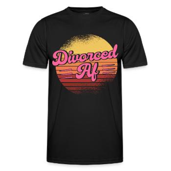 Divorce Divorcé Divorcé Cadeau - T-shirt sport Homme - noir - Devant - AI Model Male 178 dark (178cm)