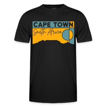 Table Mountain Wandern Tafelberg Kapstadt Andenken - Männer Funktions-T-Shirt - Schwarz - Vorne - AI Model Male 178 dark (178cm)