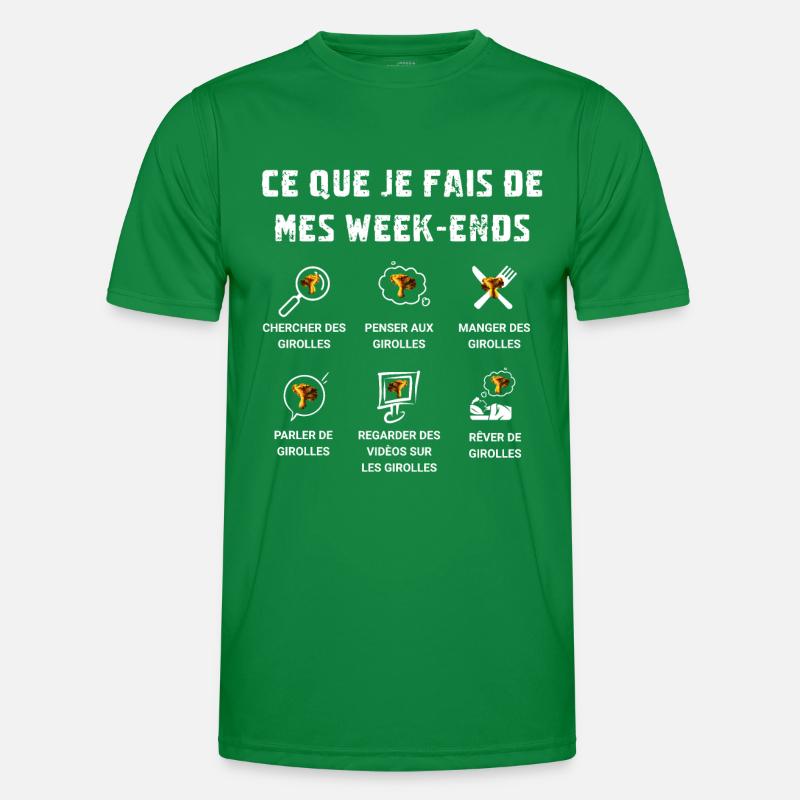 Girolles - Ce que je fais de mes week-ends T-shirt sport Homme