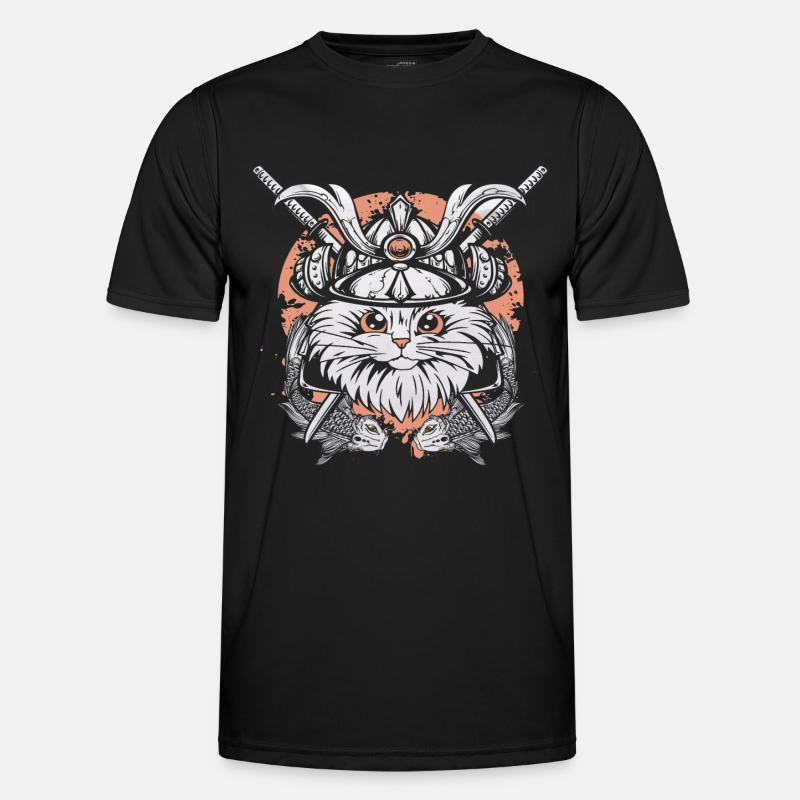 Kampfkatze Koi Männer Funktions-T-Shirt