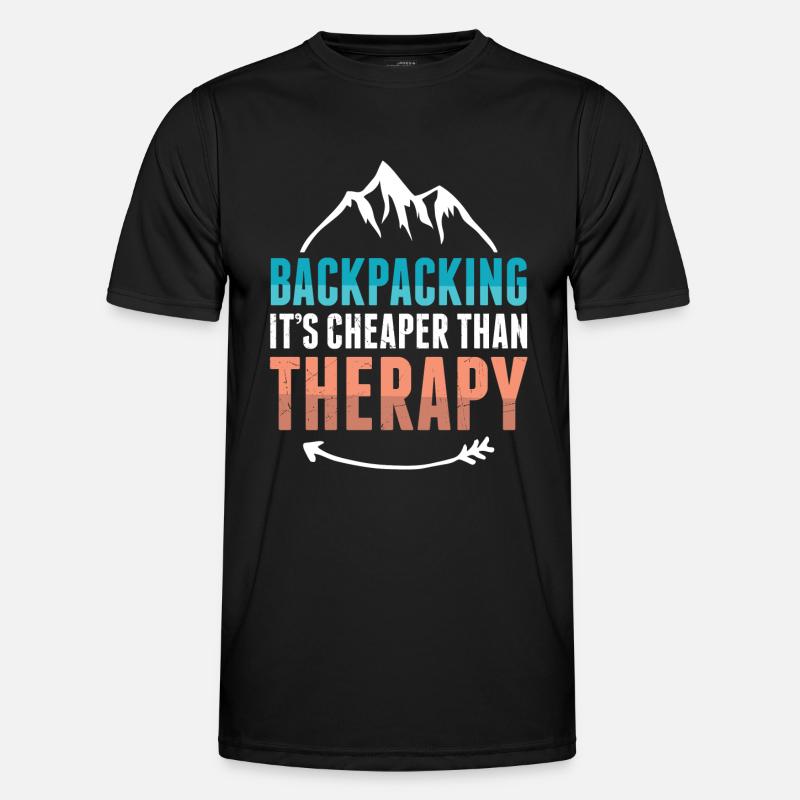 Backpacker Therapy - Men's Functional T-Shirt - black