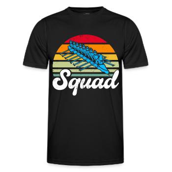 Team Rower Rower Rowing Gift - Men's Functional T-Shirt - black - Front - AI Model Male 178 dark (178cm)