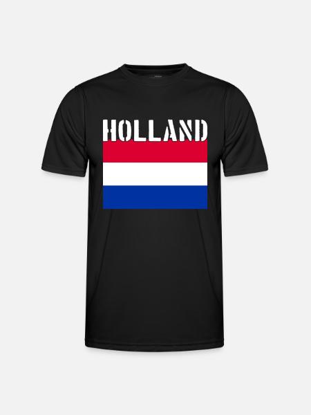 Holland Netherlands Flag - Men's Functional T-Shirt - black