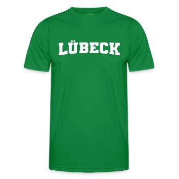 Lübeck - Männer Funktions-T-Shirt - Kelly Green - Vorne - AI Model Male 178 dark (178cm)