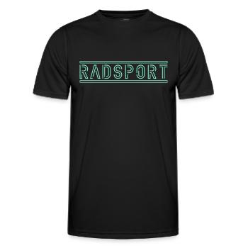 Radsport - Männer Funktions-T-Shirt - Schwarz - Vorne - AI Model Male 178 dark (178cm)