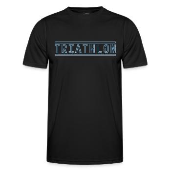 Triathlon - T-shirt sport Homme - noir - Devant - AI Model Male 178 dark (178cm)