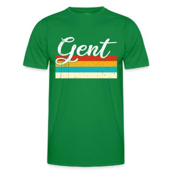 Gent Retro Vintage - Männer Funktions-T-Shirt - Kelly Green - Vorne - AI Model Male 178 dark (178cm)