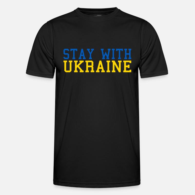 Ukraine Solidarité T-shirt sport Homme