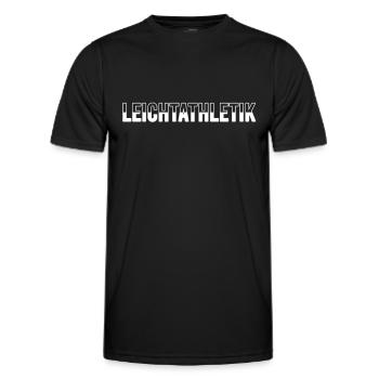 Leichtathletik - Männer Funktions-T-Shirt - Schwarz - Vorne - AI Model Male 178 dark (178cm)
