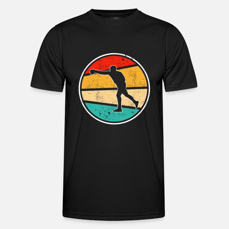 Boxen Retro Logo - Männer Funktions-T-Shirt - Schwarz