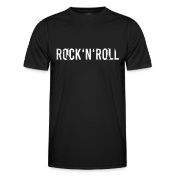 Rock n Roll - T-shirt sport Homme - noir - Devant - AI Model Male 178 dark (178cm)