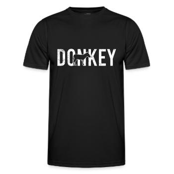 Donkey donkey - Men's Functional T-Shirt - black - Front - AI Model Male 178 dark (178cm)