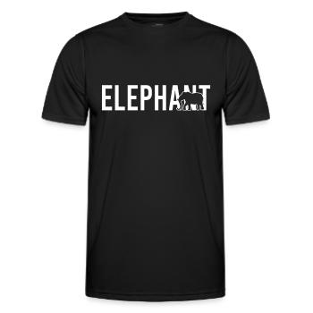 Elephant elephant - Men's Functional T-Shirt - black - Front - AI Model Male 178 dark (178cm)