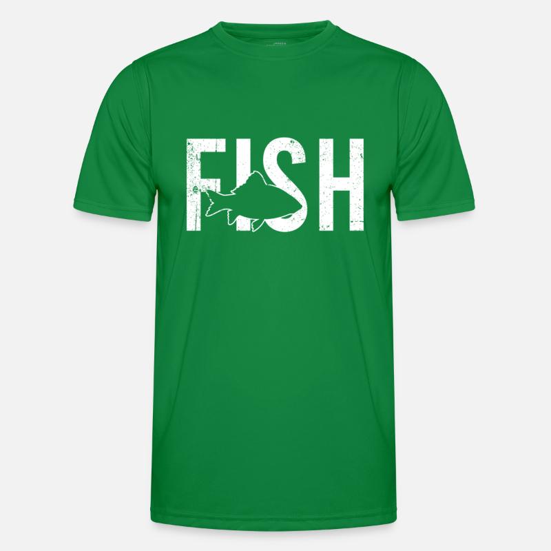 Fisch fish Männer Funktions-T-Shirt