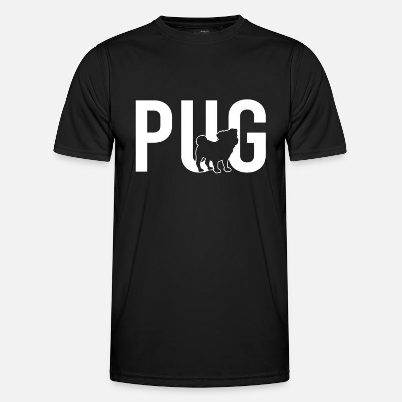 Pug pug - Men's Functional T-Shirt - black