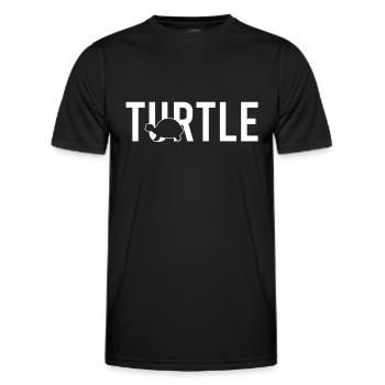 Tortue tortue - T-shirt sport Homme - noir - Devant - AI Model Male 178 dark (178cm)