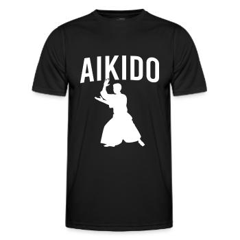 Aïkido - T-shirt sport Homme - noir - Devant - AI Model Male 178 dark (178cm)