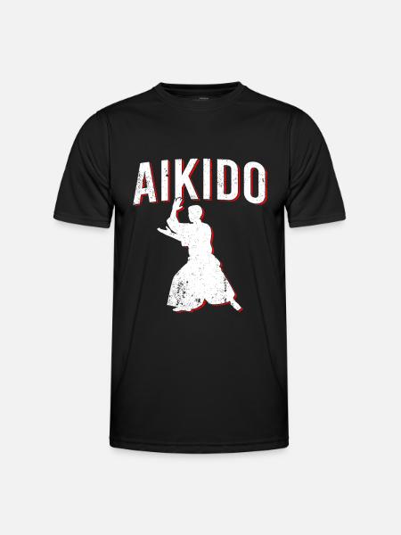 Aikido - Men's Functional T-Shirt - black