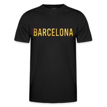 Barcelone - T-shirt sport Homme - noir - Devant - AI Model Male 178 dark (178cm)